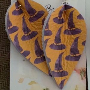 Halloween Earrings - GENUINE Leather!